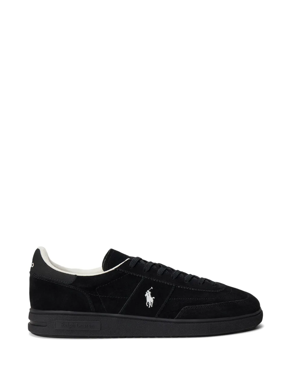 RALPH LAUREN Bedford Suede Sneaker Black/Faded Black