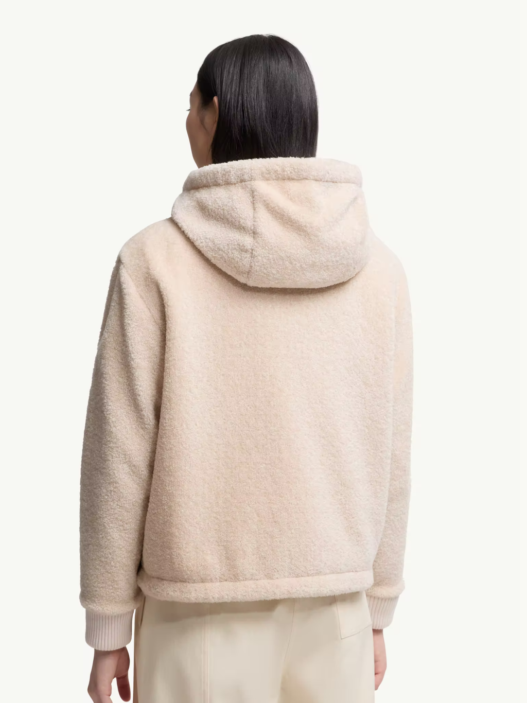 MONCLER WOMEN Reversible Padded Hoodie White/Pink