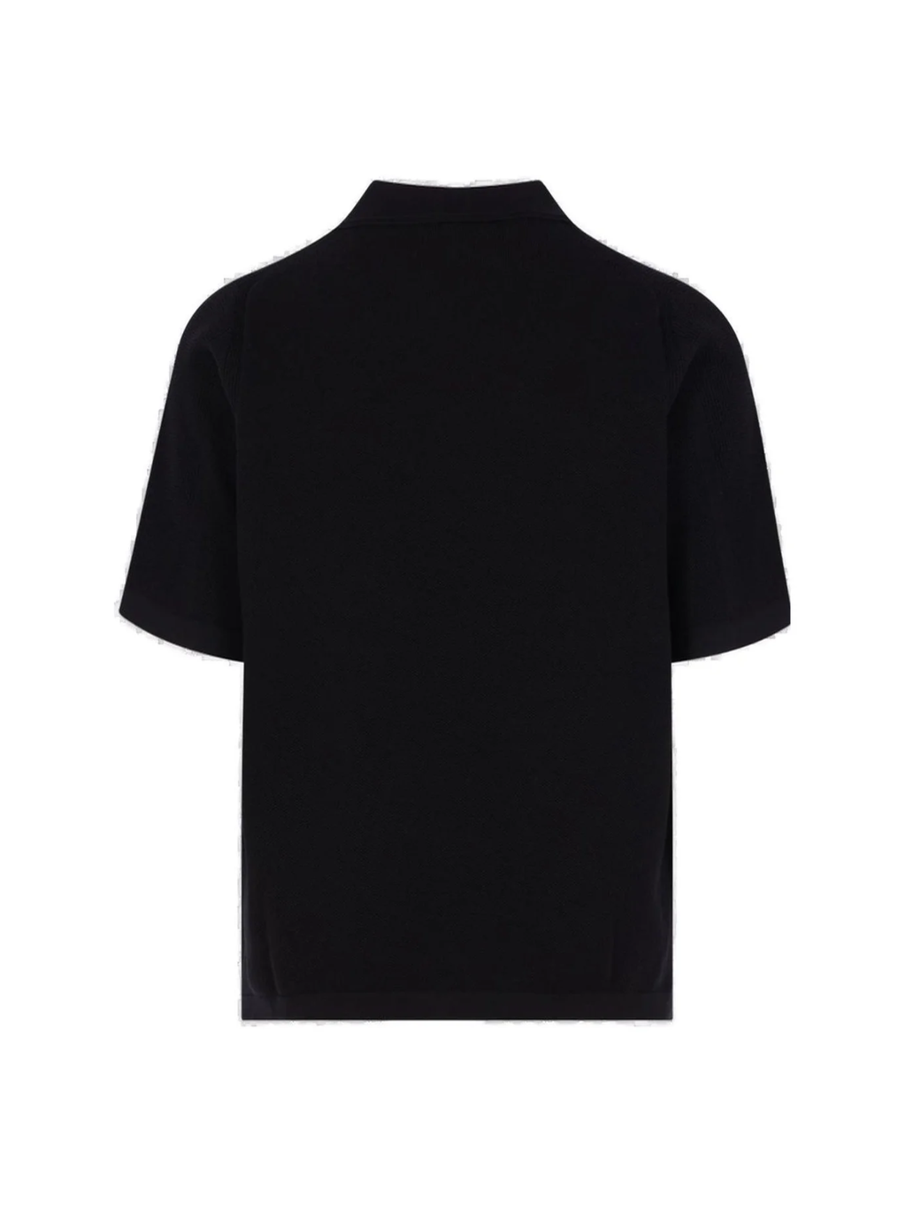 STONE ISLAND Logo Patch Loose-Fit Short-Sleeve Polo Shirt Black