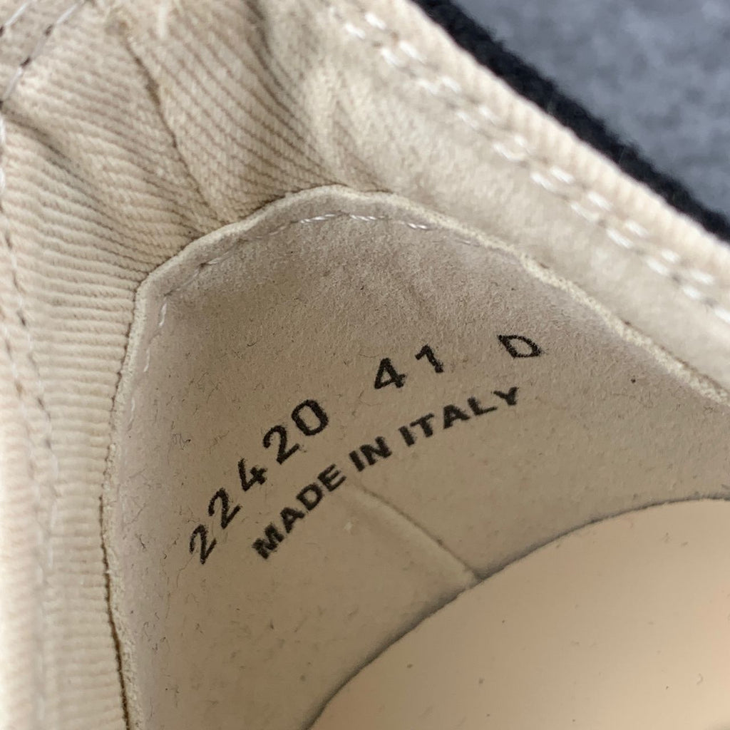 Rick Owens DRKSHDW Fogachine Cotton Megalace Low 'Black Milk'