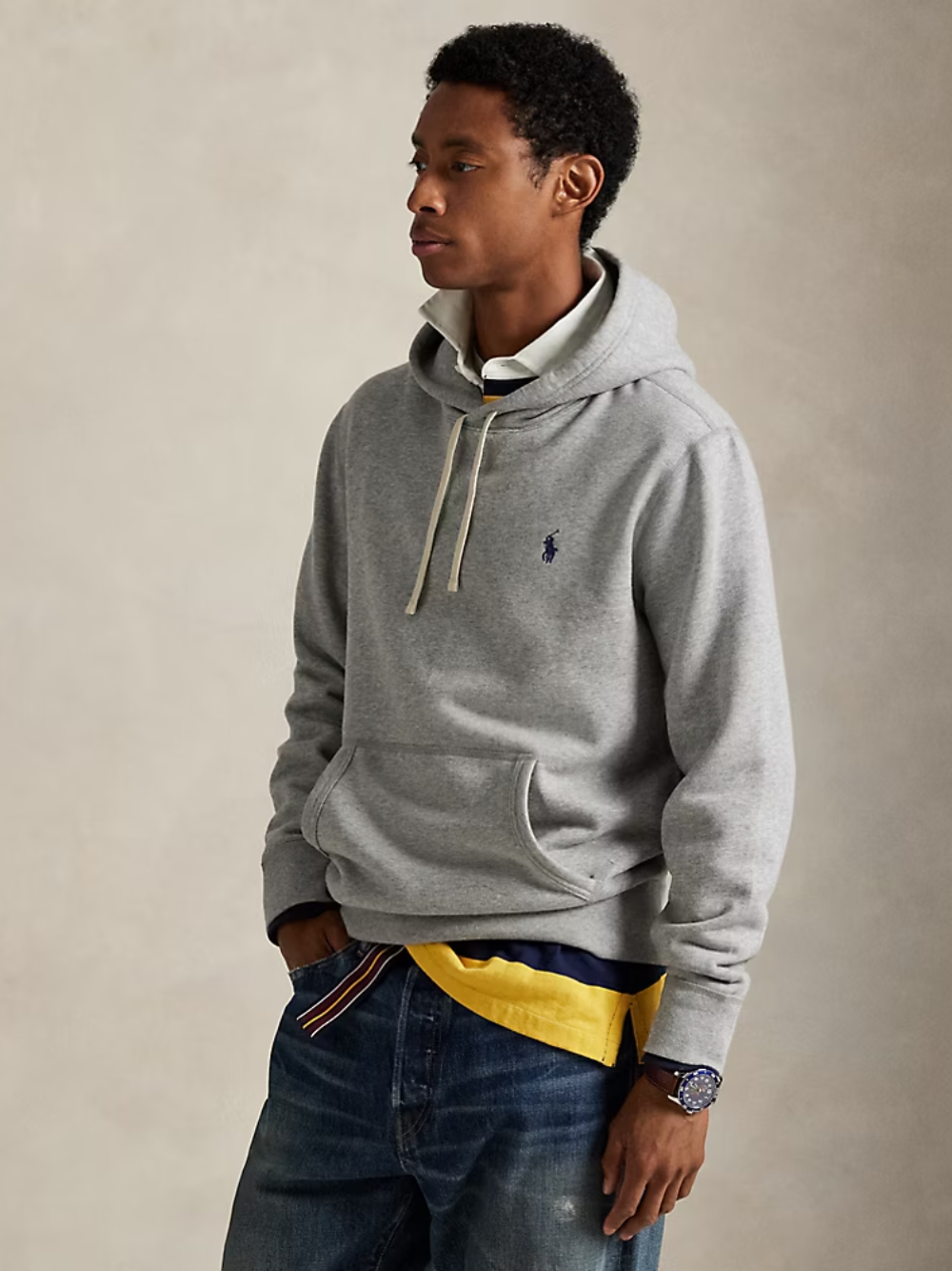 RALPH LAUREN The RL Fleece Hoodie Andover Heather