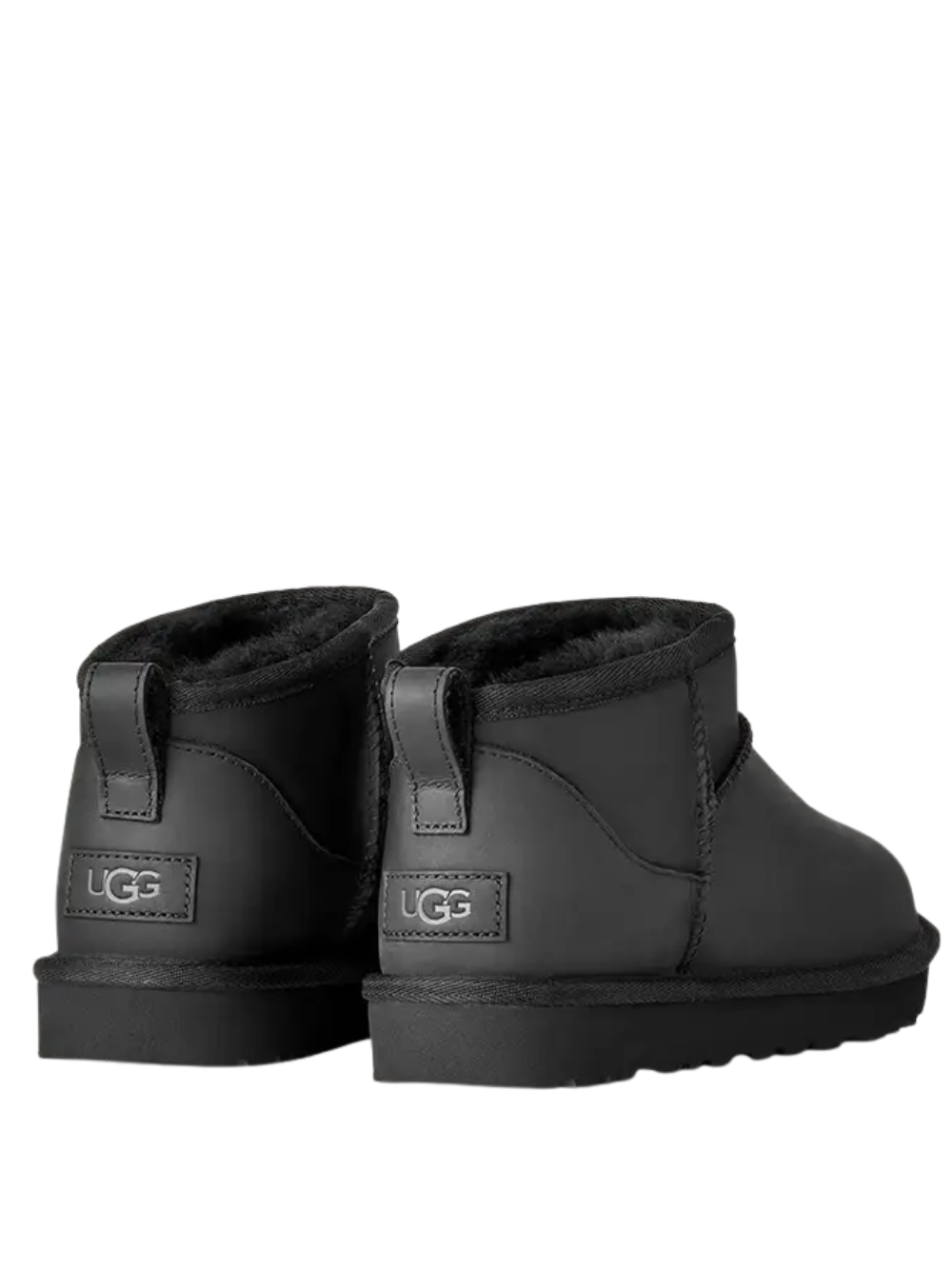 UGG WOMEN Classic Ultra Mini Leather Boot Black