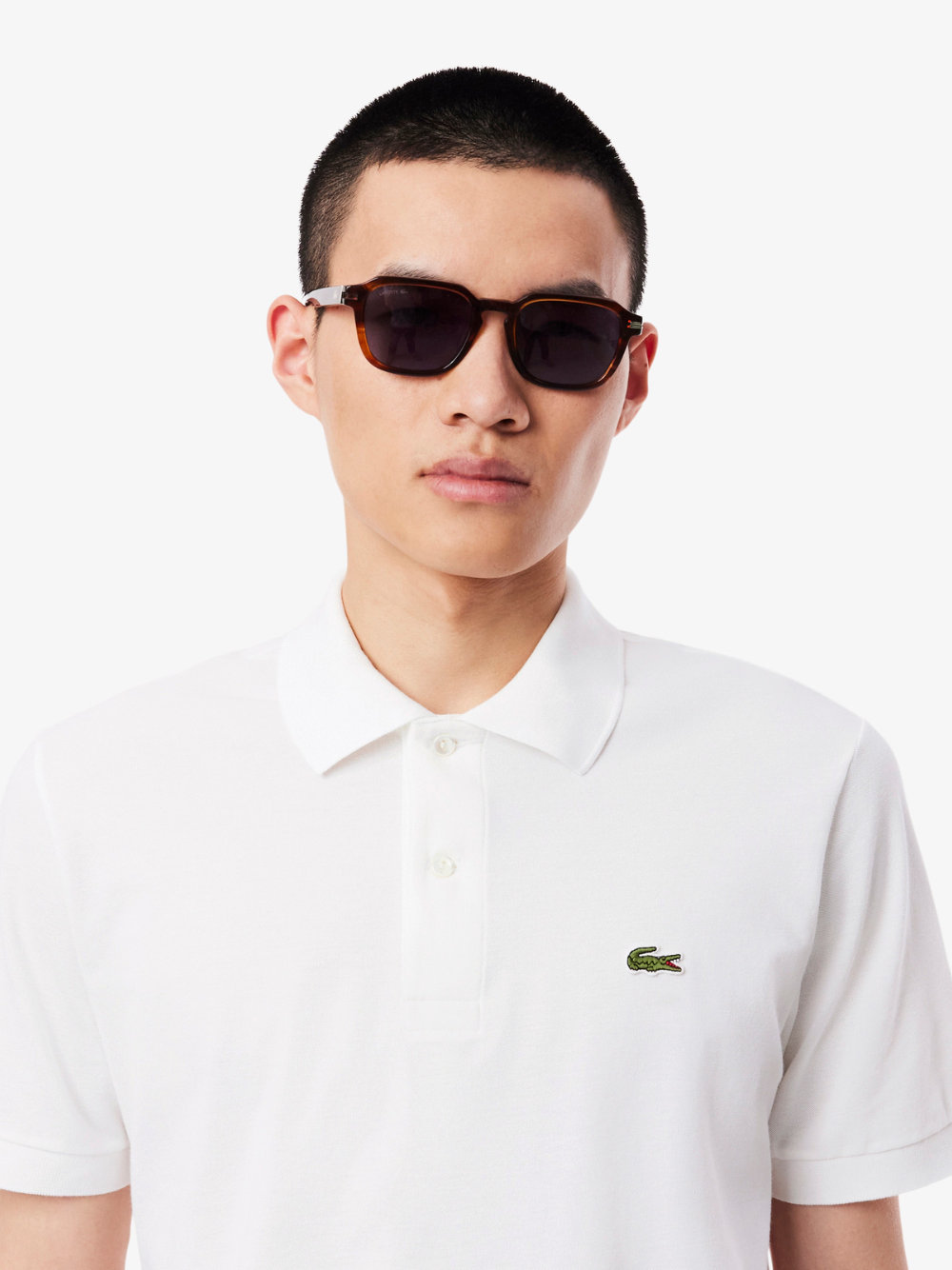 LACOSTE Classic Fit L.12.12 LIGHT Polo Shirt White