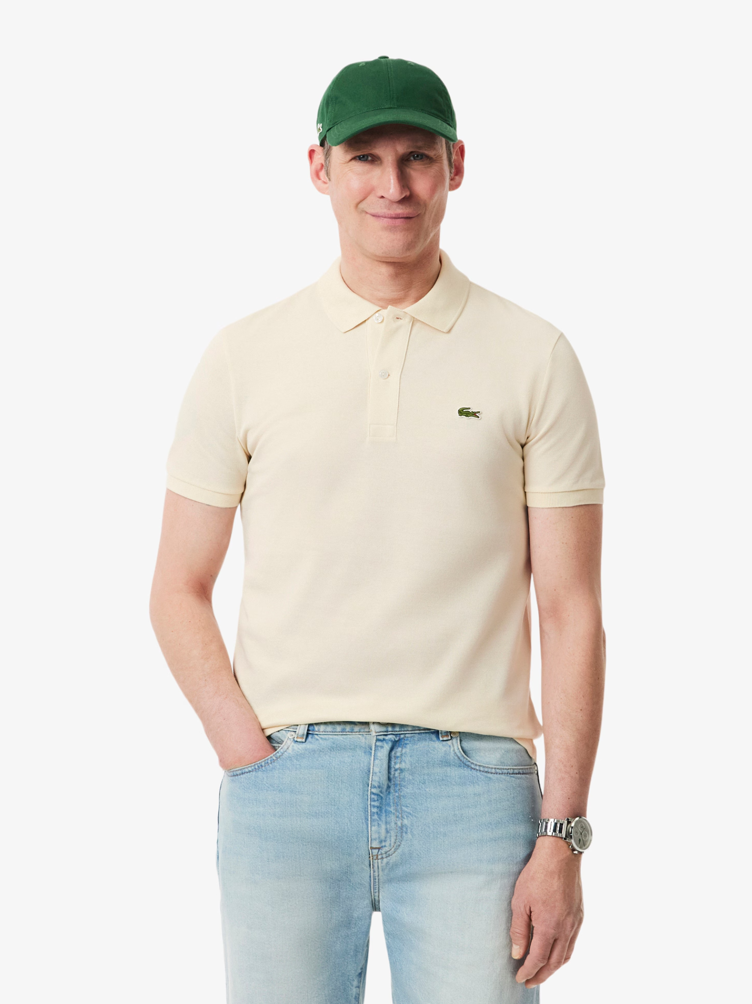 LACOSTE Slim Fit L.12.12 Original Polo Shirt Beige