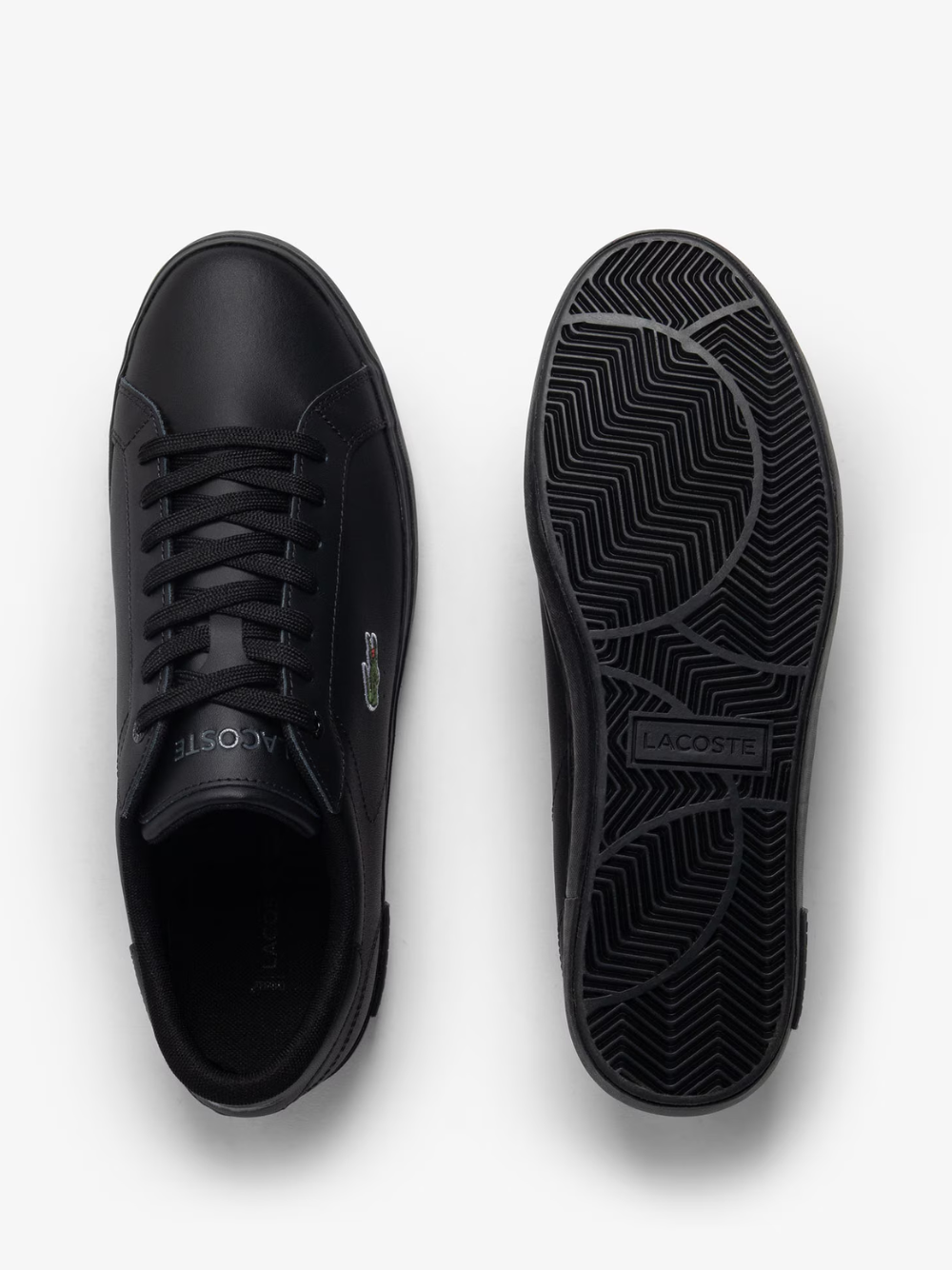 LACOSTE Powercourt Leather Sneakers Black