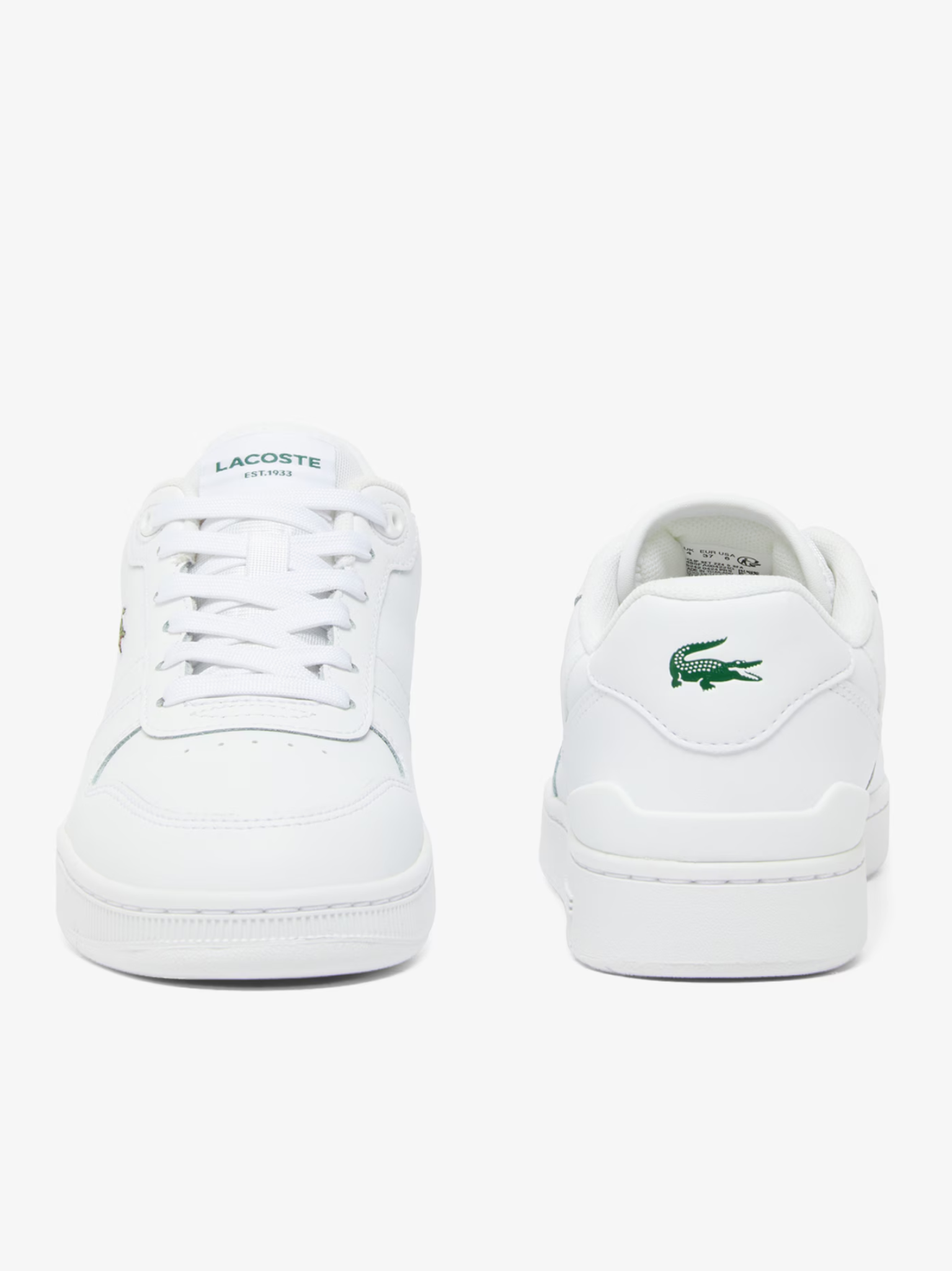 LACOSTE WOMEN T-Clip Set Leather Sneakers White