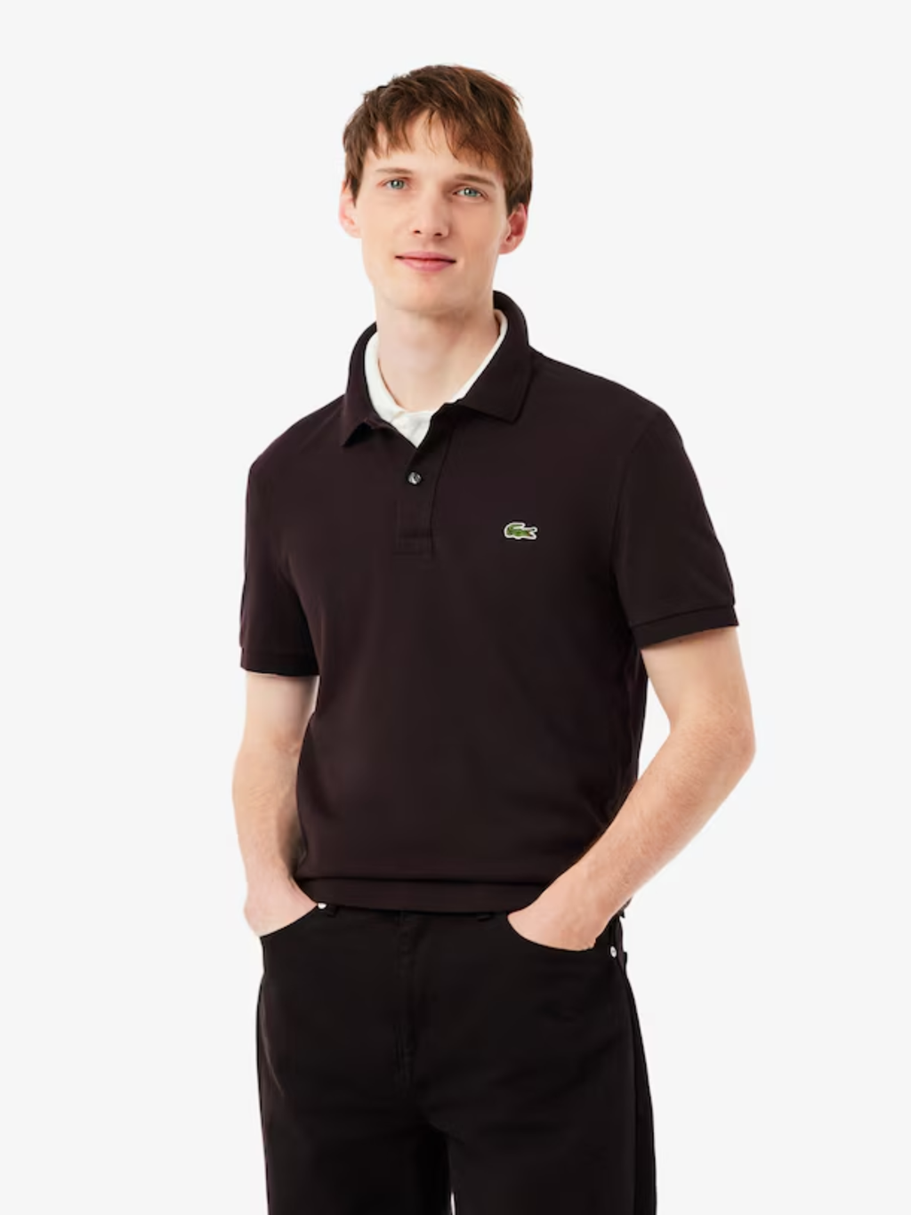 LACOSTE Slim Fit L.12.12 Original Polo Shirt Brown