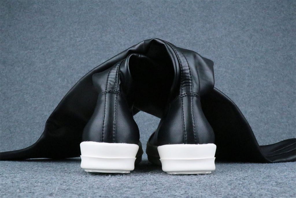 Rick Owens Wmns DRKSHDW Abstract Stockings Boot 'Black Milk'