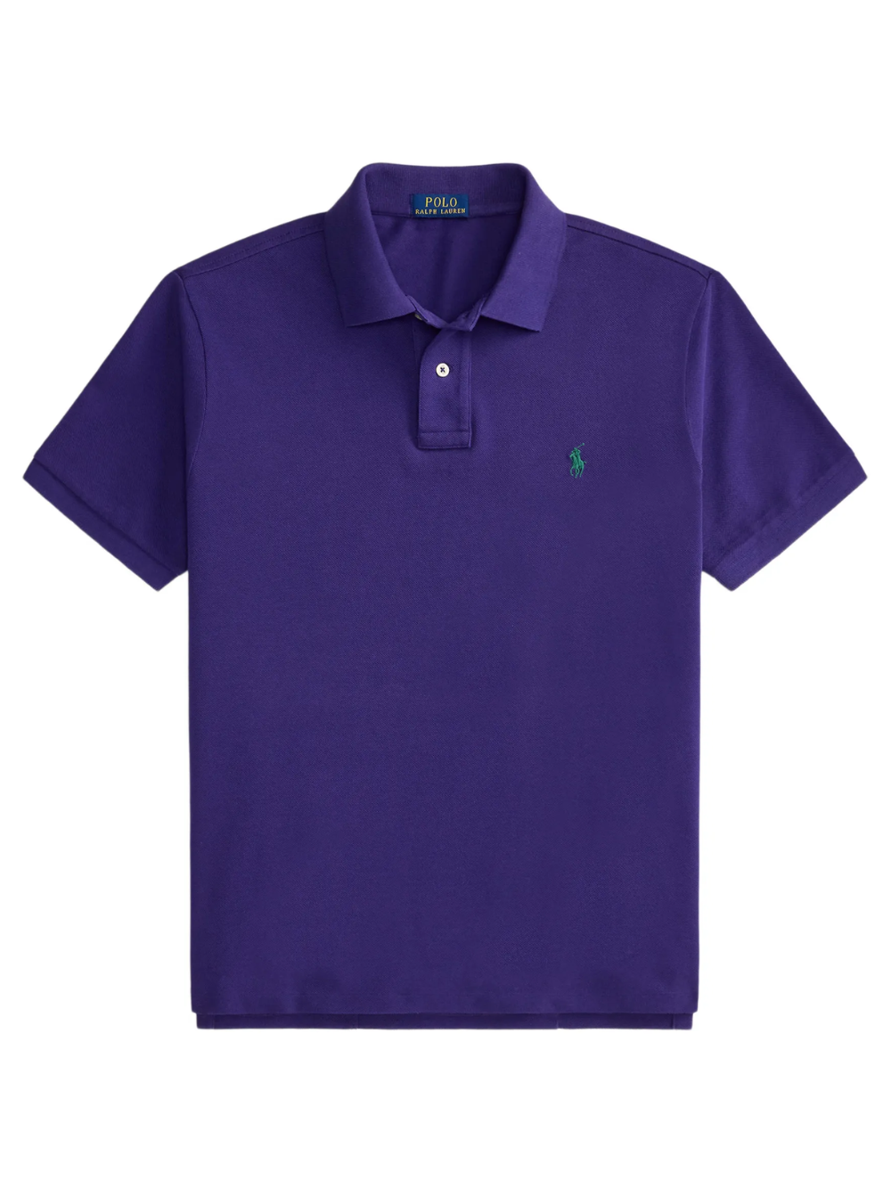 RALPH LAUREN The Iconic Custom Slim Fit Mesh Polo Medieval Purple