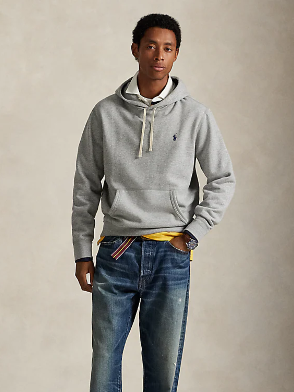 RALPH LAUREN The RL Fleece Hoodie Andover Heather