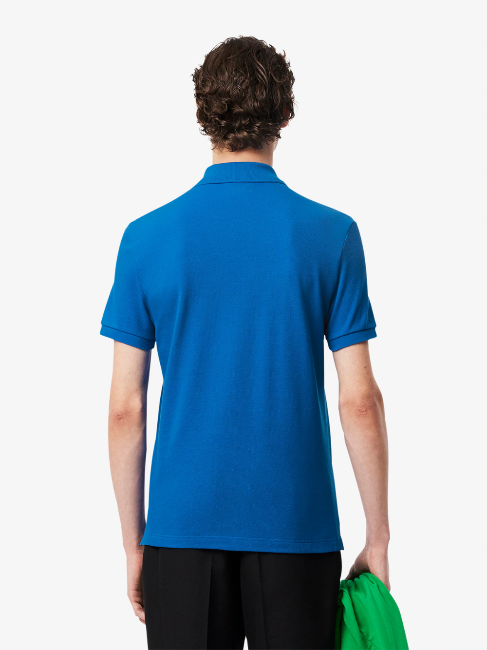LACOSTE Slim Fit L.12.12 Piqué Polo Shirt Denim Blue