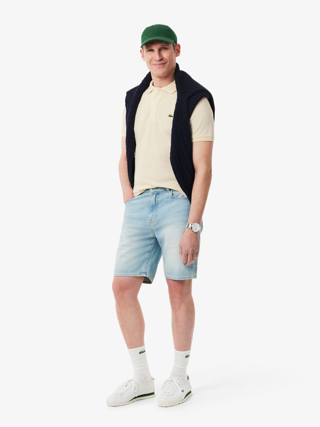 LACOSTE Slim Fit L.12.12 Original Polo Shirt Beige