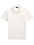 RALPH LAUREN The Iconic Custom Slim Fit Mesh Polo Pale Cream