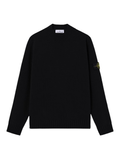 STONE ISLAND Knit Mock Neck Jumper Black