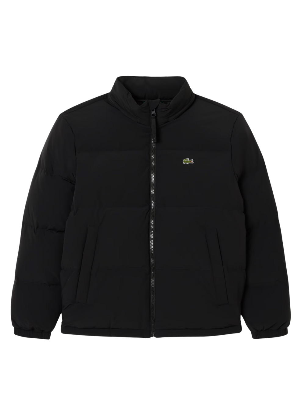 LACOSTE Water-Repellent Hooded Down Jacket Black