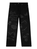 ANTI SOCIAL SOCIAL CLUB Laser Etched Jeans Black