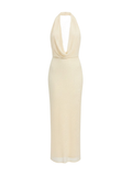 BARDOT WOMEN Nola Sequin Cowl Maxi Dress Buttercup