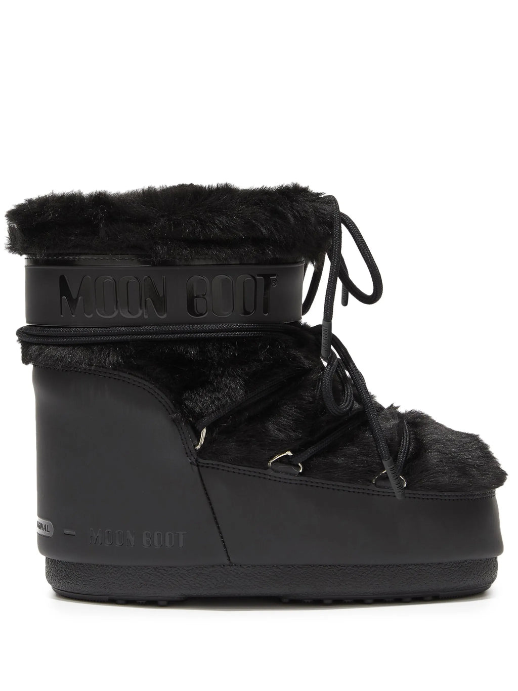 MOON BOOT Icon Low Faux-fur Boots Black