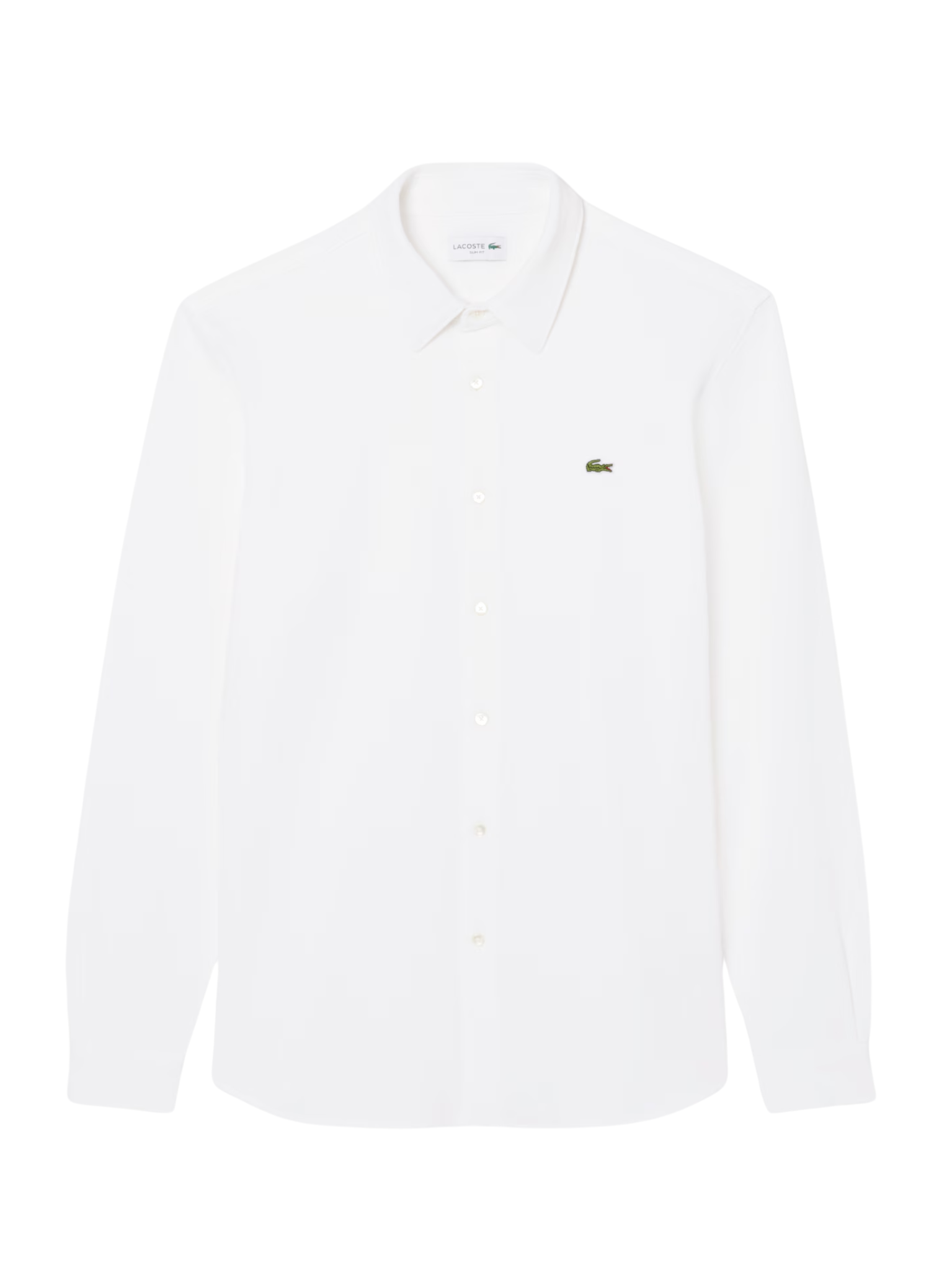 LACOSTE Slim Fit Cotton Piqué Shirt White