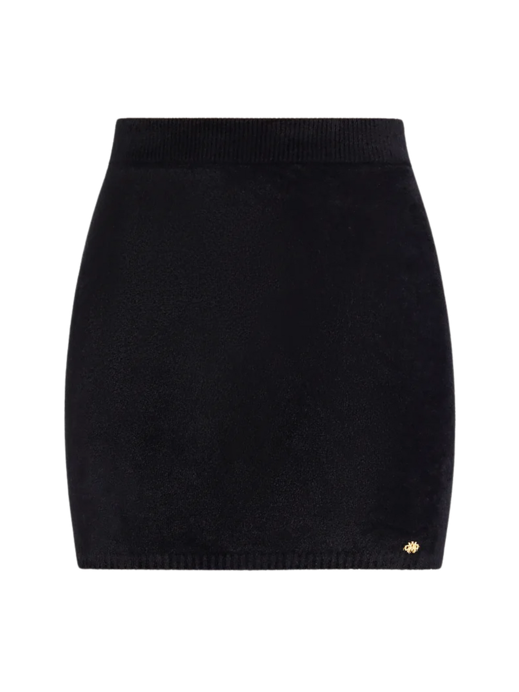 AMIRI WOMEN Velvet Mini Skirt Black