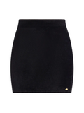 AMIRI WOMEN Velvet Mini Skirt Black