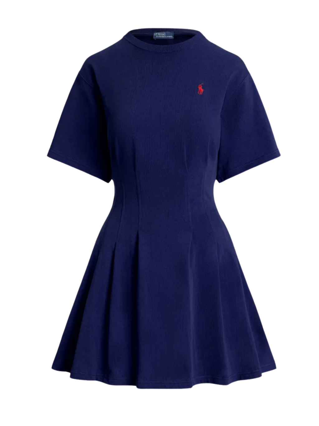 RALPH LAUREN WOMEN Shaped Cotton Dress Navy