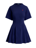RALPH LAUREN WOMEN Shaped Cotton Dress Navy