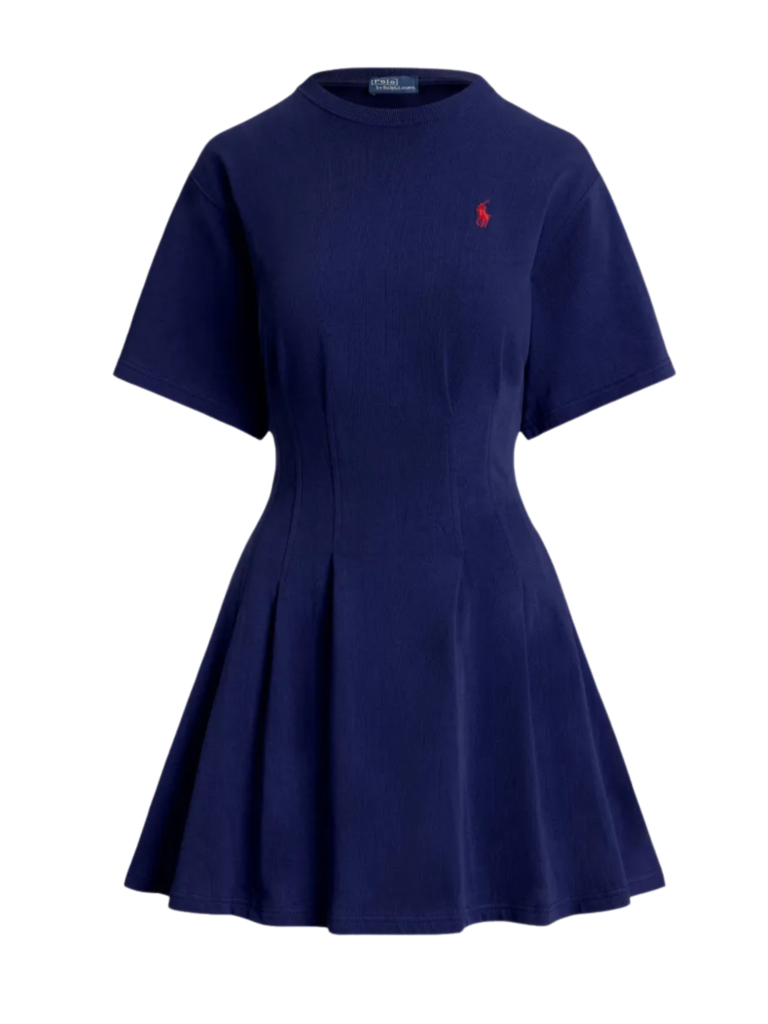 RALPH LAUREN WOMEN Shaped Cotton Dress Navy