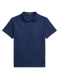 RALPH LAUREN Standard Fit Cotton-Linen Polo Shirt Newport Navy