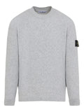 STONE ISLAND Ribbed Crewneck Sweater Grey