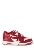 OFF WHITE MENS Out Of Office Sneakers Off White/Coral Red