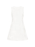 ROTATE BIRGER CHRISTENSEN WOMEN Flower Mini Flared Dress Bright White