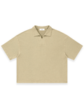RUNDLE L'Enova Boxy Polo Shirt Tan