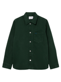 LACOSTE Oversized Denim Overshirt Green