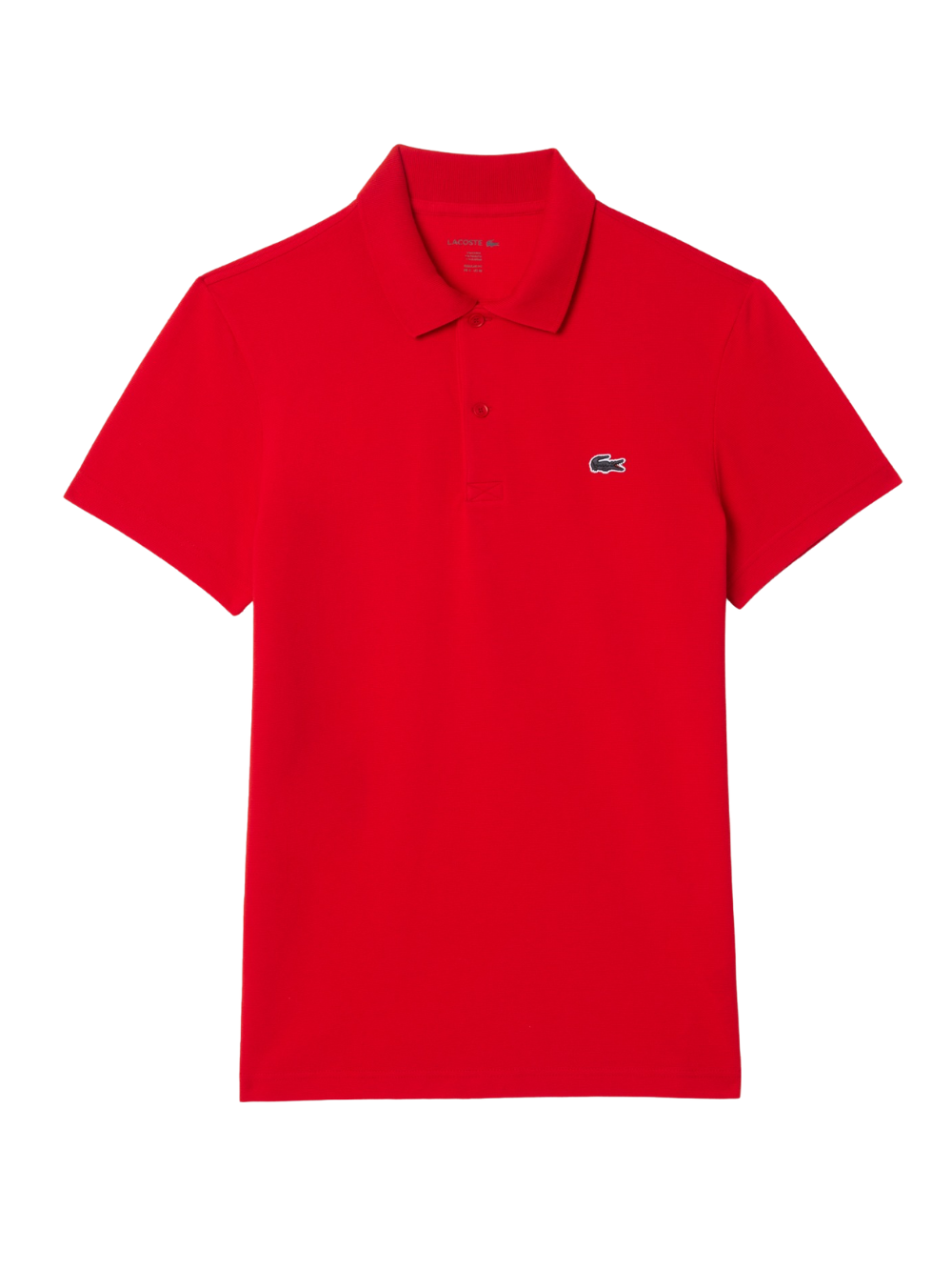 LACOSTE Regular Fit Cotton Blend Polo Shirt Red