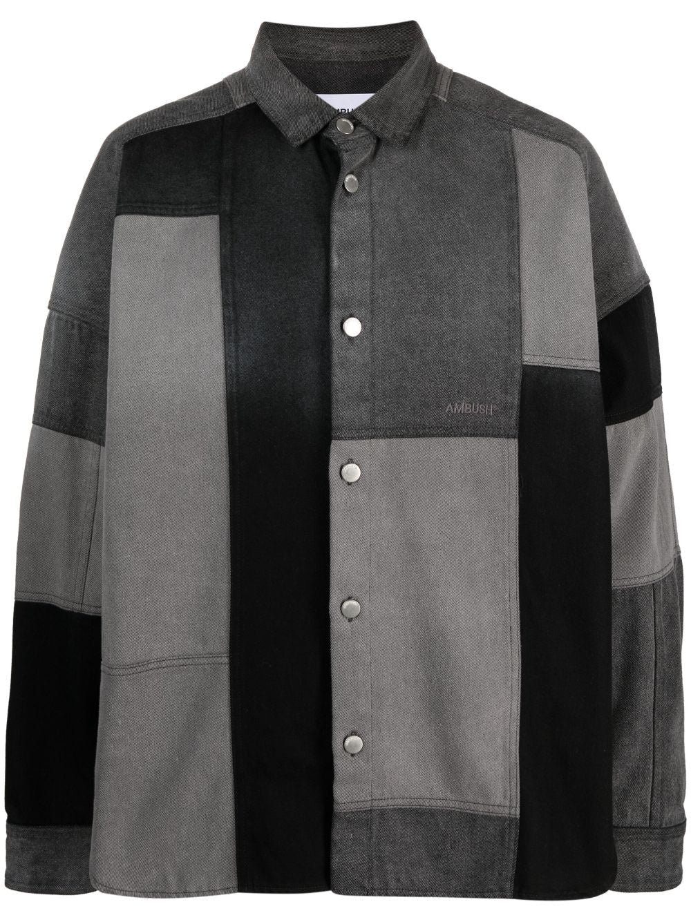 AMBUSH Patchwork Denim Shirt Black