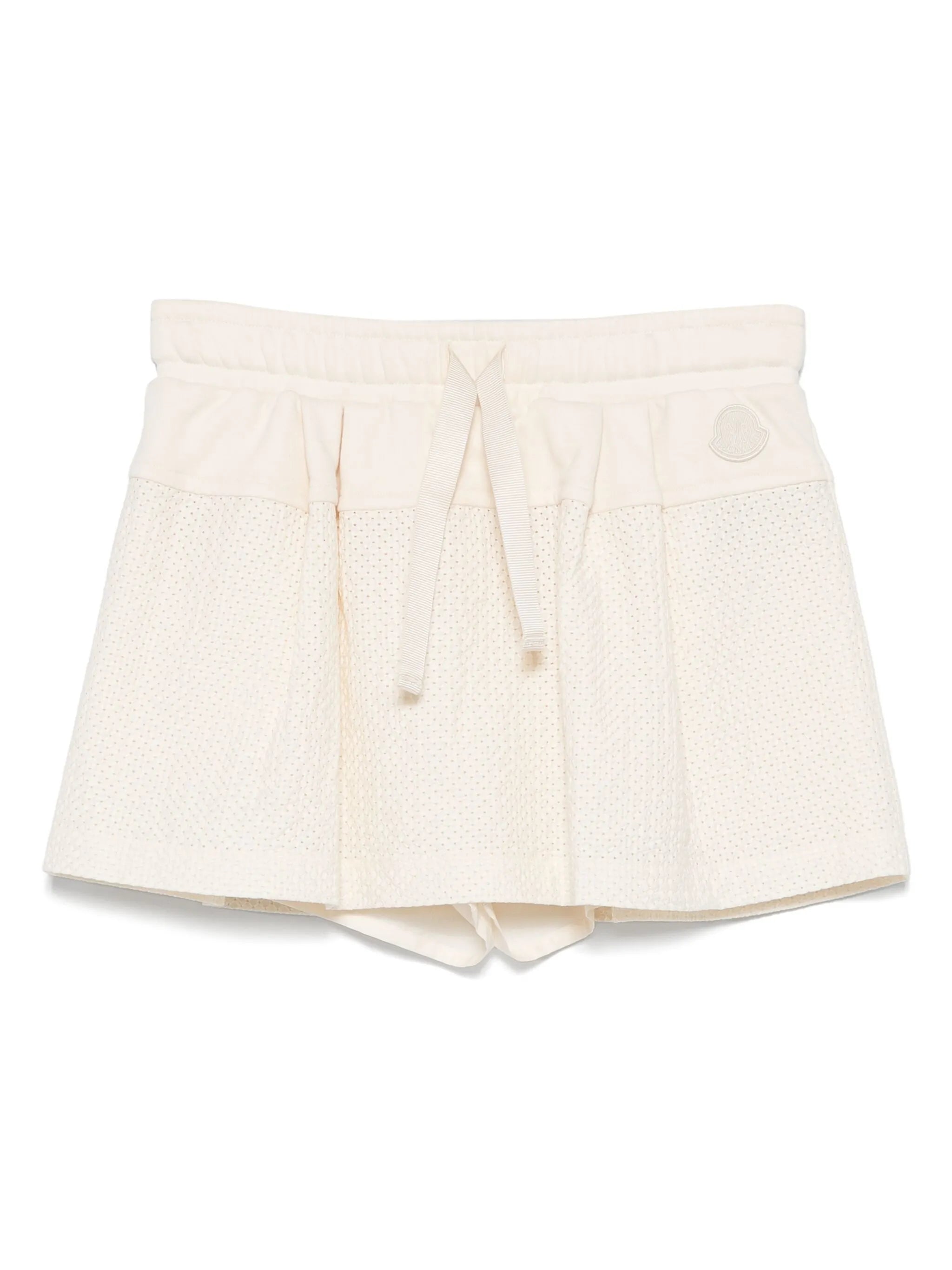 MONCLER WOMEN Embroidered Mini Skirt White