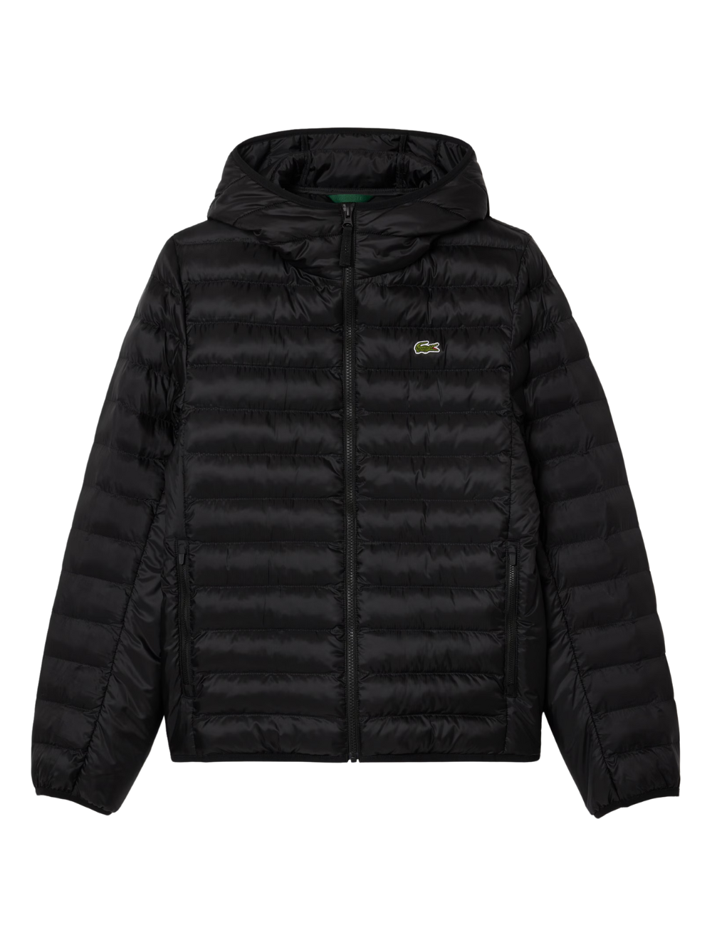 LACOSTE Water-Repellent Quilted Puffed Jacket Black