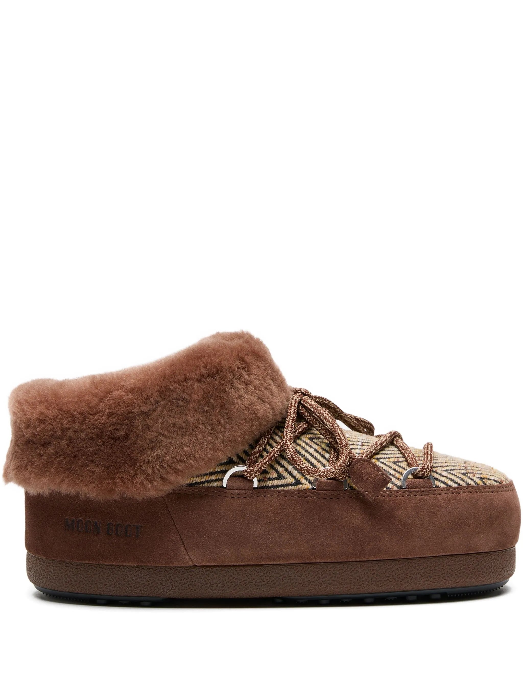 MOON BOOT x Guest In Residence Evx Chalet Faux Fur Mules Cocoa