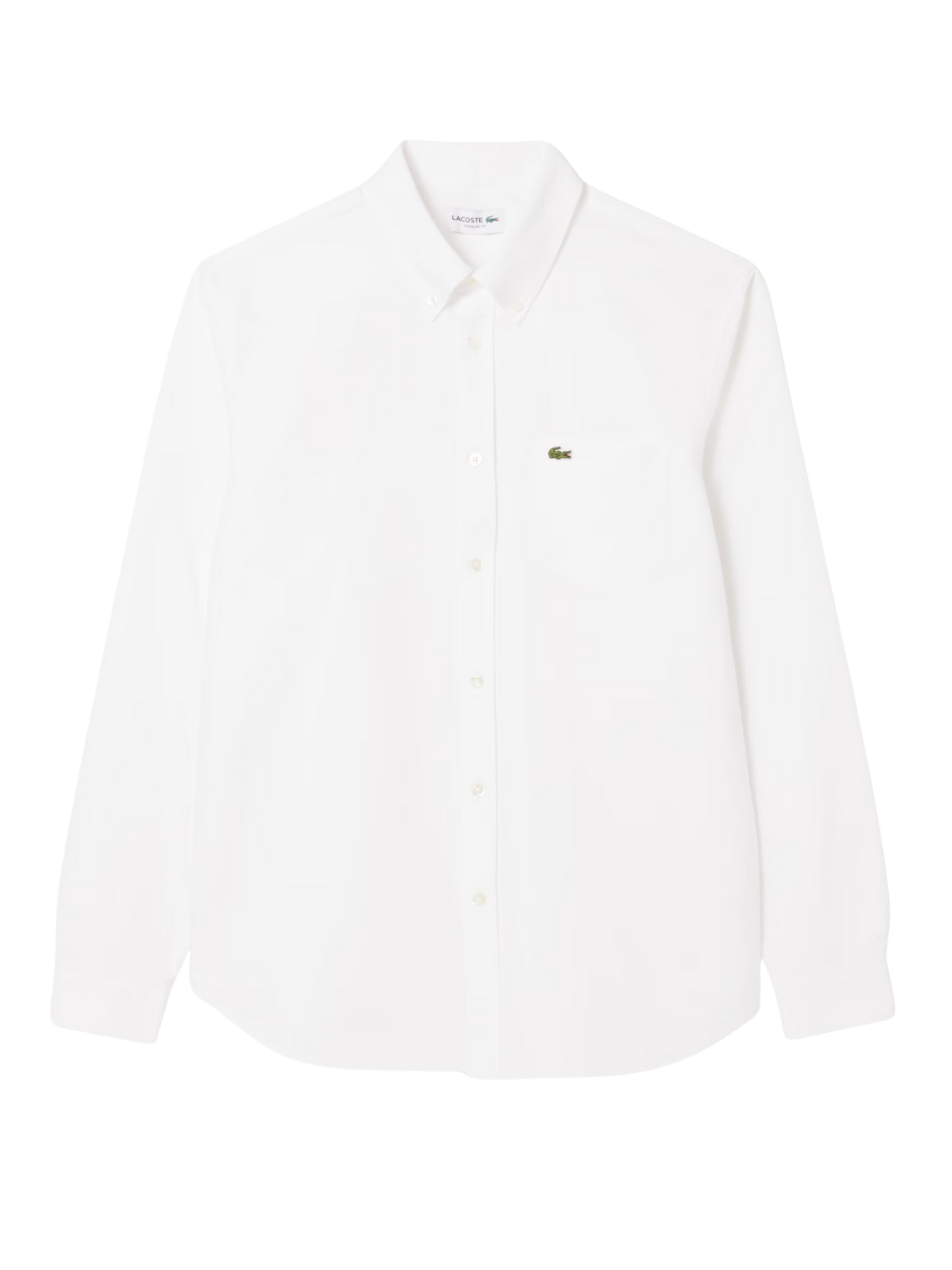LACOSTE Regular Fit Oxford Shirt White