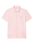 LACOSTE Regular Fit Paris Stretch Piqué Polo Shirt Light Pink