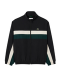 LACOSTE Colour-Block Water-Repellent Track Jacket Black