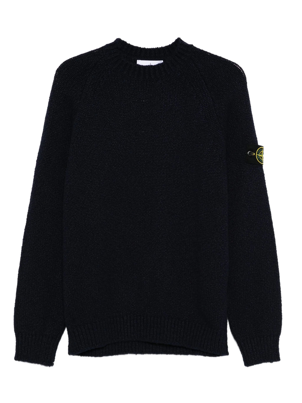 STONE ISLAND Crewneck Wool Sweater Navy