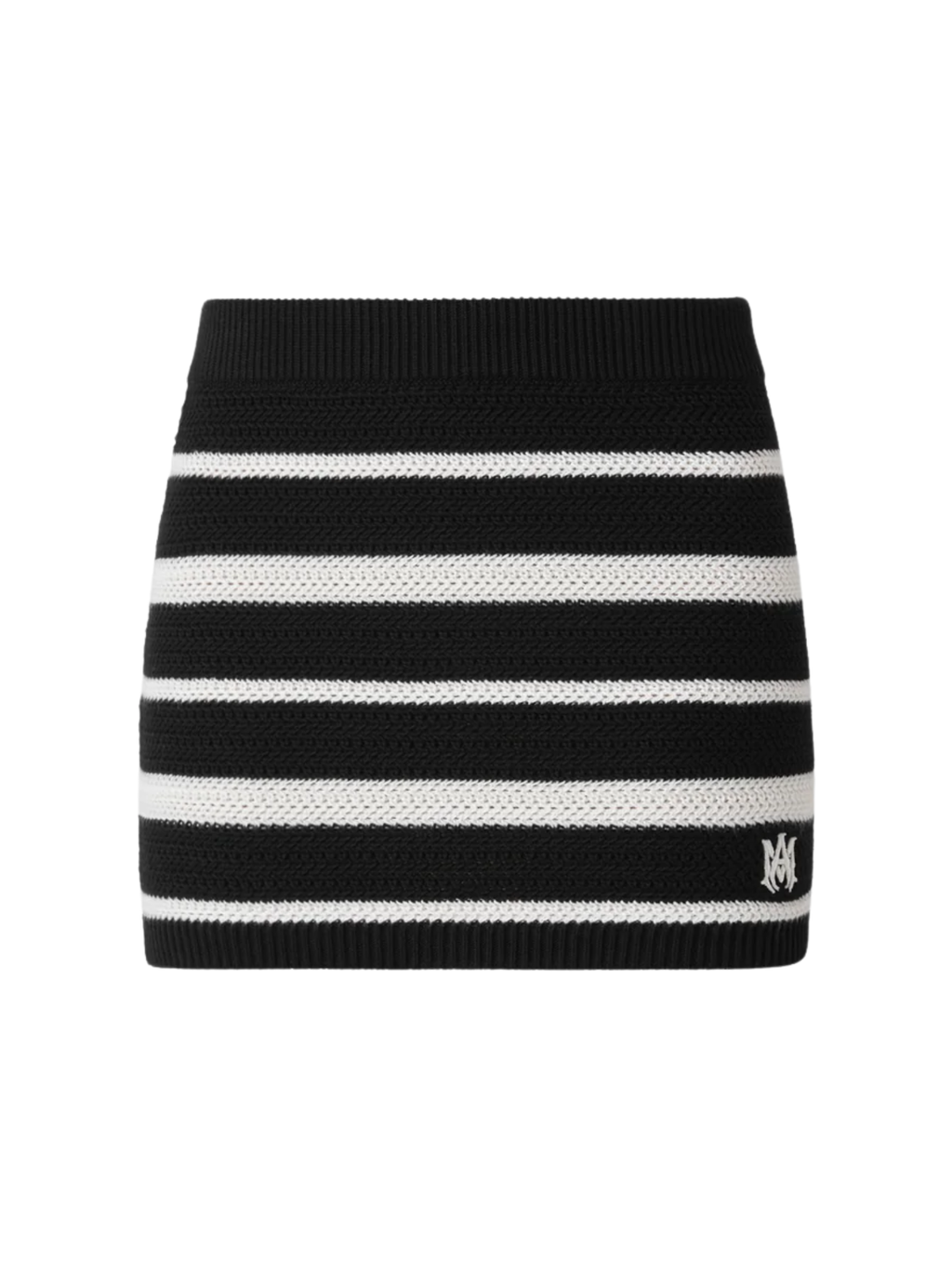 AMIRI WOMEN MA Striped Mini Skirt Black