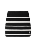 AMIRI WOMEN MA Striped Mini Skirt Black