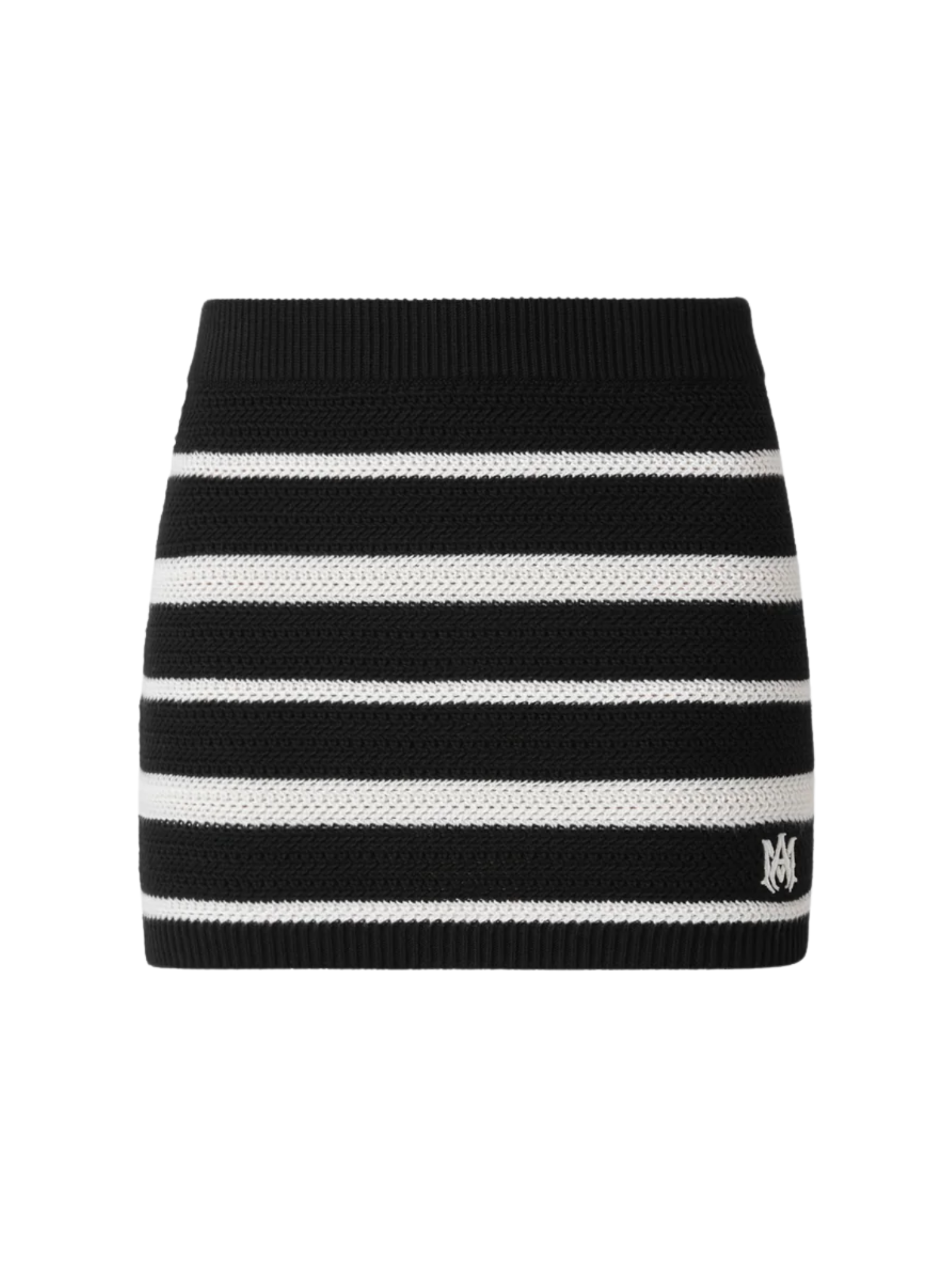 AMIRI WOMEN MA Striped Mini Skirt Black