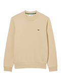 LACOSTE Fleece Crew Neck Sweatshirt Beige