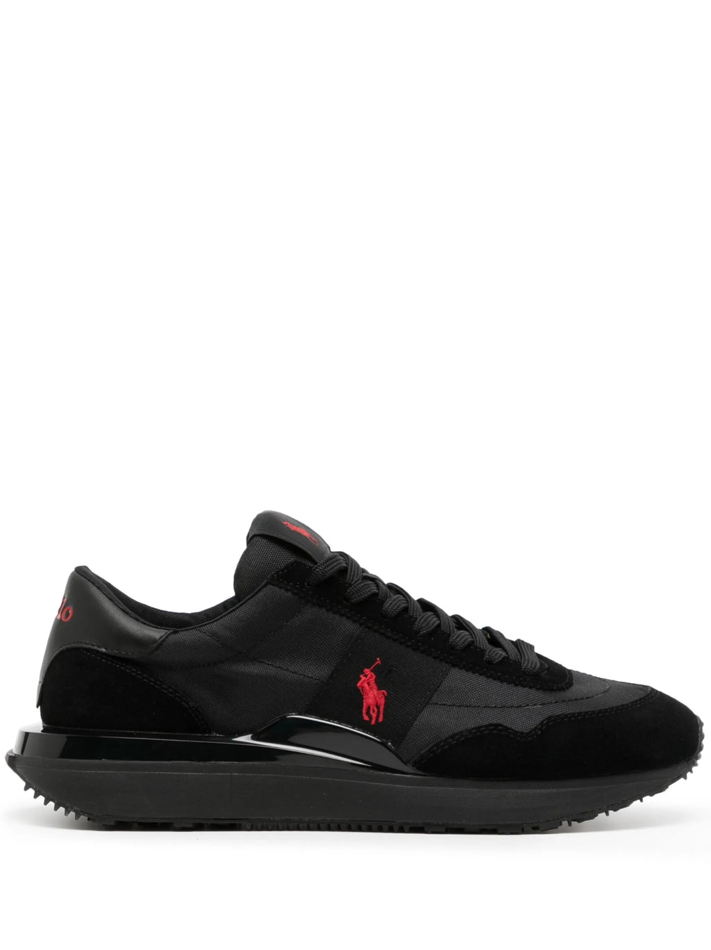RALPH LAUREN Train 89 Panelled Trainers Triple Black