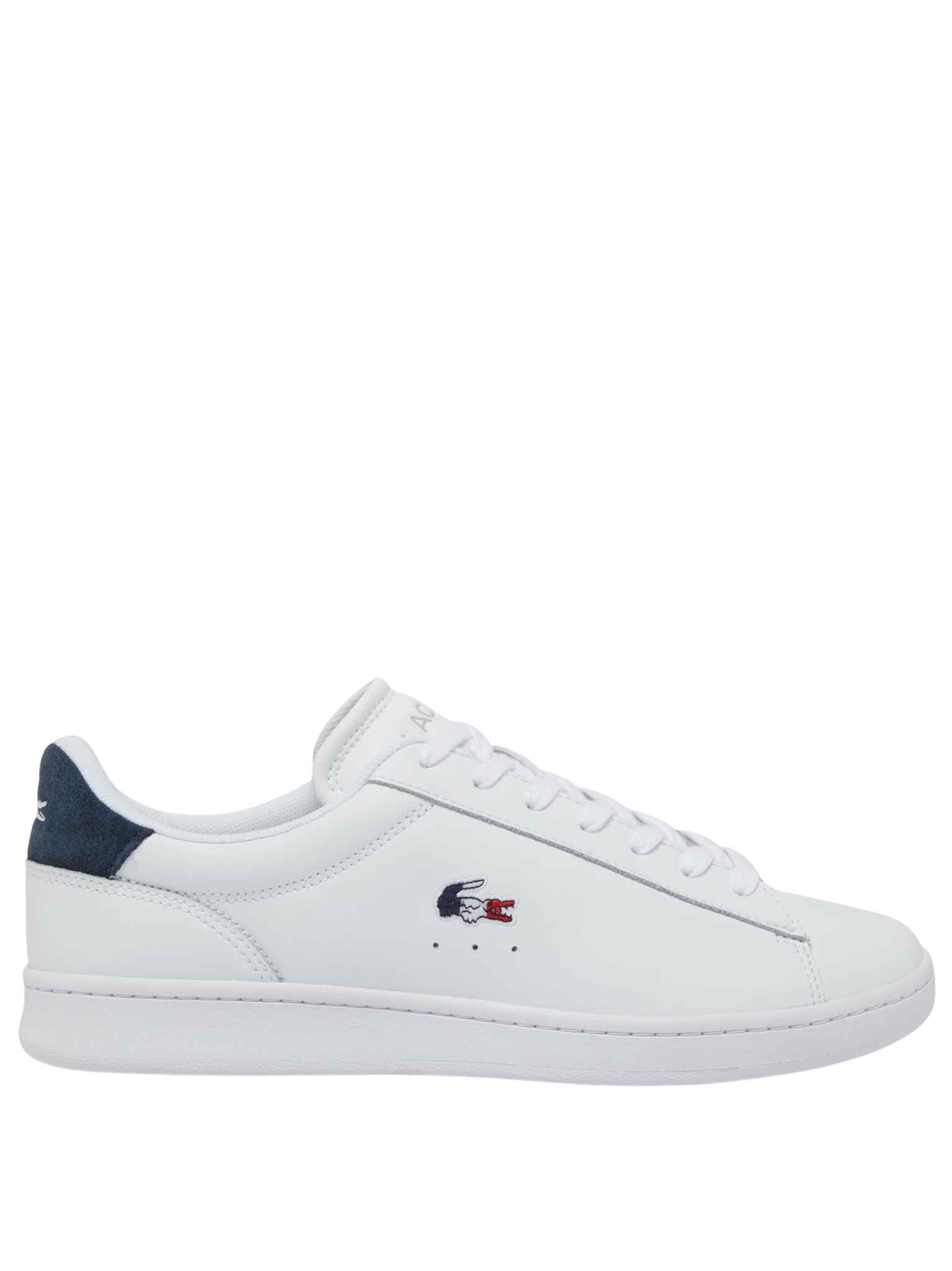 LACOSTE Carnaby Set Leather Sneakers White/Navy/Red