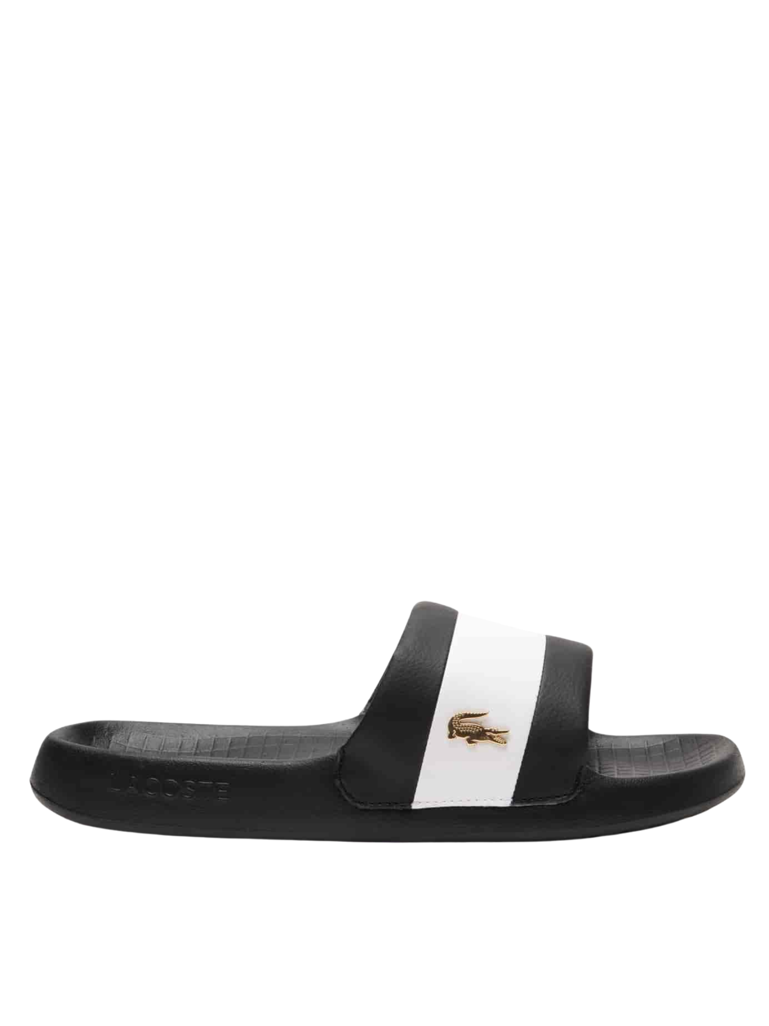 LACOSTE Serve Slide Hybrid Slides Black/White